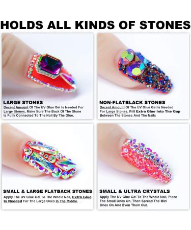 15ML No Wipe Rhinestones Glue Gel - LED Cure, Brushes & Tools for Nail Art & Jewelry Decoration - Buy Online on GoSupps.com