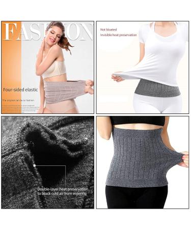 Unisex Winter Abdominal Warmer | Kidney & Stomach Protector Belt - Gray Small | International Shipping - Buy Online on GoSupps.com