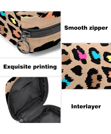 Colorful Leopard Print Sanitary Napkin Storage Bag - Portable Period Kit Pouch for Menstrual Cup, Nursing Pad, Tampons - Feminine Product Holder - Color 8 - Buy Online on GoSupps.com