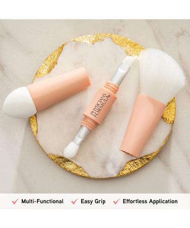 Physicians Formula 4-in-1 Makeup Brush and Sponge Set - Premium Brushes & Precision Sponge for Powder and Liquid Makeup - Buy Online on GoSupps.com