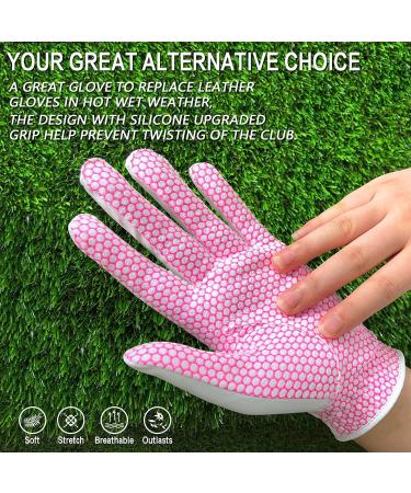 Lovmead Women's Leather Golf Gloves | All-Weather 3D Performance Slipproof Comfort S-XL - Perfect for Summer Play - Buy Online on GoSupps.com