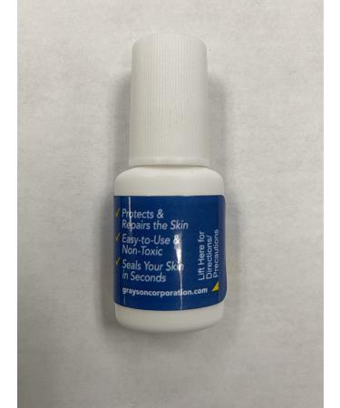 HelsRx Liquid Bandage 0.17 Fl Oz - Waterproof Skin Repair for Cracked Heels, Feet, Fingers, Scrapes, and Blisters - Buy Online on GoSupps.com