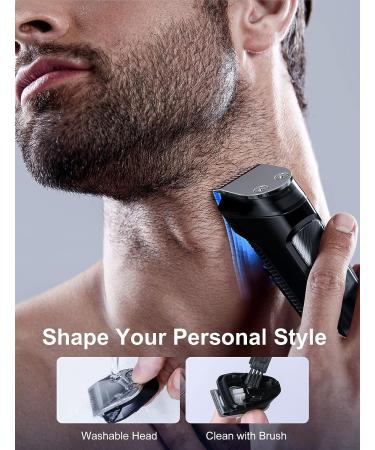All-in-One Beard Trimmer Hair Clipper for Men | Grooming Kit with Rechargeable Cordless Hair Trimmer, Nose Trimmer, Electric Shaver | Stainless Steel Blades for Painless Hair Removal - Buy Online on GoSupps.com