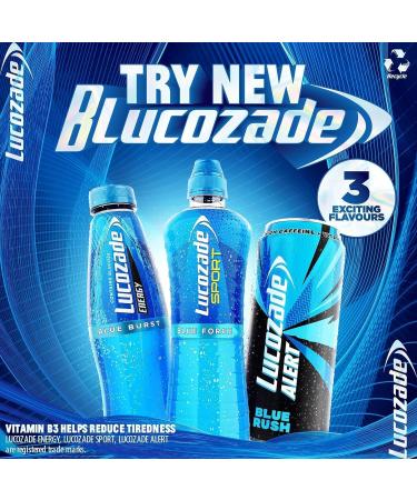 Lucozade Sport Isotonic Energy Drink 24x500ml (Blue Force) - Buy Online on GoSupps.com