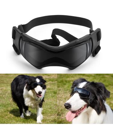 Ownpets anti-UV dog glasses sunglasses ski glasses dog flying glasses for small and medium dogs adjustable Sunglasses for Dog black M black - Buy Online on GoSupps.com