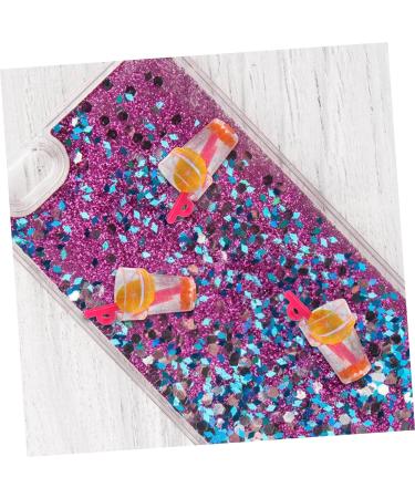 SEWOART 30pcs Luminous Fruit Cup Phone Case Micro Landscape Ornaments Diy Craft Decorations Drink Cup Shape Charm Phone Shell Drink Cup Ornaments Miniature Scattered Beads Resin re-usable - Buy Online on GoSupps.com