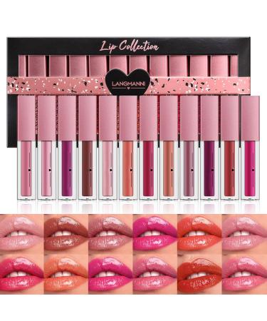 12 Colors Tinted Lip Gloss Set - Hydrating Moisturizing Liquid Lipsticks Waterproof Glow Oil Rich Color Lip Gloss for Women & Girls - 2024 - Buy Online on GoSupps.com