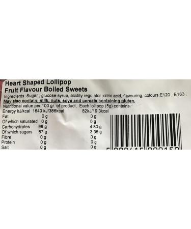 Heart Lollies x20 Lollipops - Buy Online on GoSupps.com