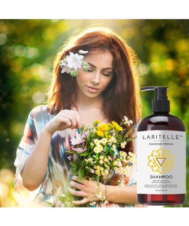 Laritelle Organic Shampoo & Conditioner Set - Promotes Hair Growth, Prevents Hair Loss - Argan Oil, Rosemary, Ginger, Cedarwood - 17oz + 16oz - Non-GMO, Sulfate, Gluten, Alcohol, Paraben, Phthalate-Free - Buy Online on GoSupps.com