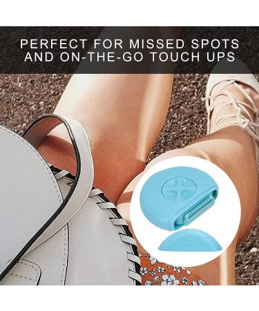 Mini Shaver for Women - 3-in-1 Portable Manual Hair Remover & Body Hair Trimmer (Blue) | International Shipping Available - Buy Online on GoSupps.com