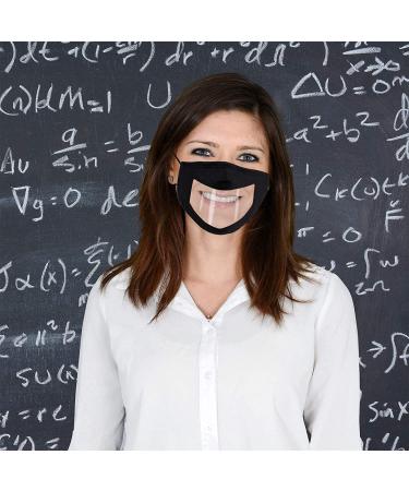 Genovega Fashion Designer Reusable Face Mask | Breathable & Adjustable | Black/Clear | for Women Men Adults - Buy Online on GoSupps.com