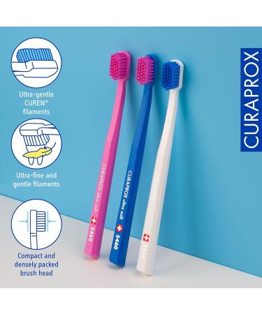 Curaprox CS 5460 Manual Toothbrush 6 Pack - Ultra Soft Toothbrushes for Adults 5460 Super Soft CUREN Bristles - Buy Online on GoSupps.com