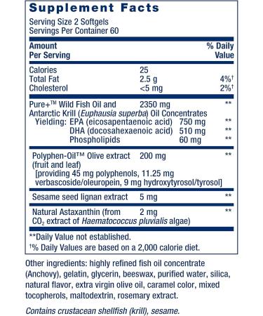 Life Extension Super Omega-3 Plus EPA/DHA Fish Oil Sesame Lignans & Vitamin D3 125 mcg (5000 IU) Bone Health Brain Performance - Buy Online on GoSupps.com