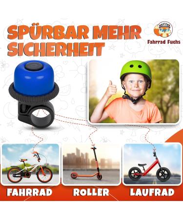 Children's Bicycle Bell - Rotary Bell for Boys & Girls - Blue Bike Bell with Reduction Socket - Buy Online on GoSupps.com