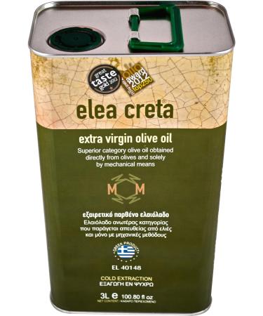 Elea Creta Extra Virgin Greek Olive Oil 3lt Tin Can - 3 l Pack - Buy Online on GoSupps.com