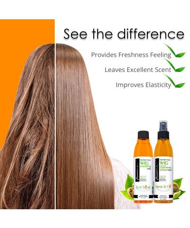 Premium Human Hair Wig Shampoo & Conditioner Set - 3 Pack for Silkiness Shine & Freshness | Prevent Dryness - 7 fl oz & Travel Size - Buy Online on GoSupps.com