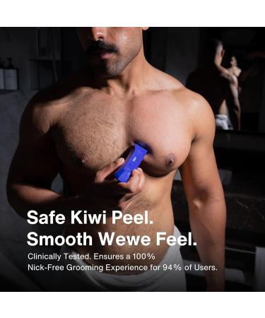 Manscape Blue Groin & Body Hair Trimmer - The Landscaper Electric Ball Trimmer Waterproof Replaceable Ceramic Blade 90 Min Shaving for Men - Buy Online on GoSupps.com