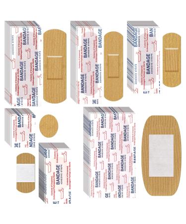 Assorted Bandages Flexible Fabric Adhesive Bandages Family Variety Pack Small Comfortable Fingertip Bandages Bulk for Wound Various Sizes Spot Bandage Round Cloth Bandages for Aids (300 Pieces) - Buy Online on GoSupps.com