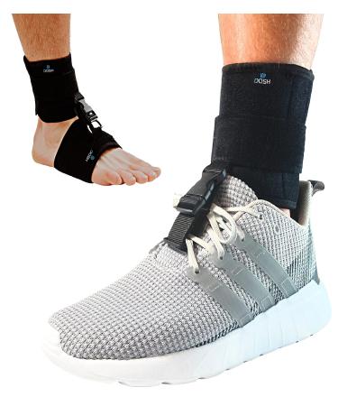 DOSH AFO Foot Drop Brace - Drop Foot Brace for Walking - Use as a Left or Right AFO Brace - Ankle Foot Orthosis Support Brace for Men and Women - Drop Foot Braces are used for Stroke, MS, & much more…