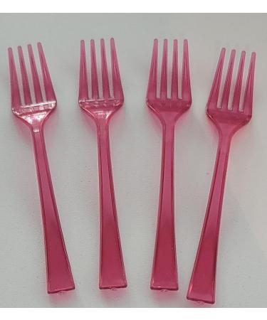 Mini Fork for Desserts Cakes - 20 Colorful Rainbow Disposable Fork - Pink - Purple - Green - Red - Yellow - Ideal for Parties Weddings and Food Tasting Samples - Appetizer Fork Fruit Cheese - Buy Online on GoSupps.com