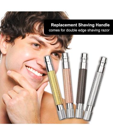 Funs Stainless Steel Shaving Handle for Double Edge Safety Razors | Manual Mustache Removal Knife Replacement - Buy Online on GoSupps.com
