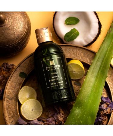 SPA CEYLON Peace Bath and Shower Gel | Lemongrass & Lavender Herbal Body Wash | Hydrating Aloe Vera | Vegetarian & Cruelty-Free | Promote Harmony - Buy Online on GoSupps.com