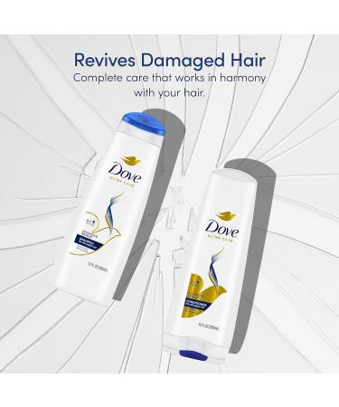 Dove Nutritive Solutions Strengthening Shampoo Intensive Repair - 4 Count, 12 oz - Formulated with Keratin Actives for Dry and Damaged Hair - Buy Online on GoSupps.com