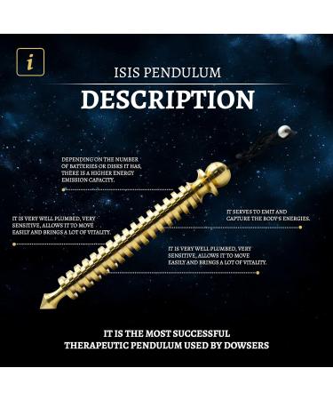 Doja Barcelona Pendula Isis | 10cm Bronze Pendulum for Esoteric Fortune Telling | Ideal for Fortune Tellers - Buy Online on GoSupps.com