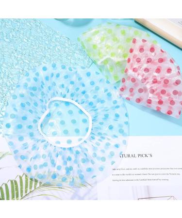 Healifty 6 Pcs Washable Shower Caps - Reusable & Elastic Hair Bath Caps for Women - Buy Online on GoSupps.com
