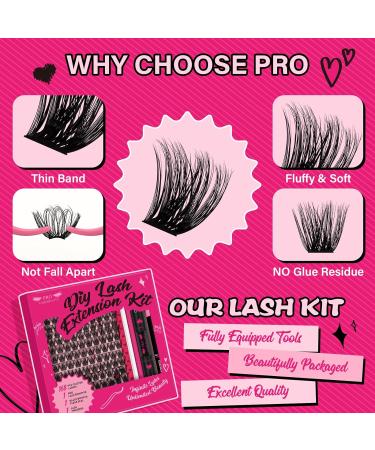 Lash Clusters Kit: DIY Eyelash Extension Kit with 168 Pcs Individual Lashes - Beginner Friendly | Into You-01 Kit - Buy Online on GoSupps.com