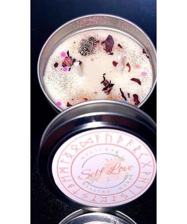 Aromatherapy Intention Candle for Self Love Peony & Pink Grapefruit White Rose International Shipping Available - Buy Online on GoSupps.com