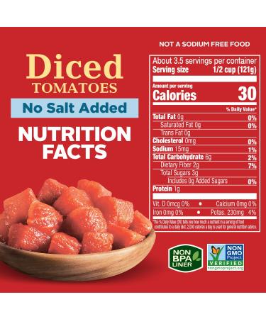 Hunt's Diced Tomatoes No Salt Added 14.5 oz - Buy Online Now - Buy Online on GoSupps.com