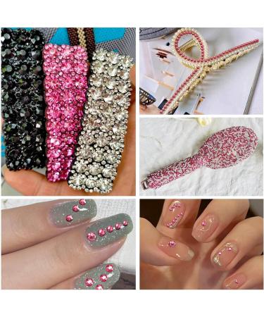 Beadsland 1440 Pieces Pink Flat Back Rhinestones - SS10 Nail Crystals for Nail Art (2.7-2.8mm) - Buy Online on GoSupps.com