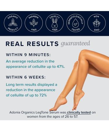 ADONIA LEGTONE Organic Natural Cellulite Cream - Anti-Cellulite Treatment for Soothing, Relaxing, Tightening, and Firming Skin - Buy Online on GoSupps.com