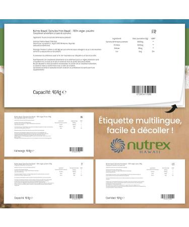 Nutrex Hawaii Pure Hawaiian Spirulina 454g Vegan Powder Gluten Free Soy Free Vegetarian - Buy Online on GoSupps.com