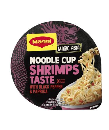 Buy Maggi Magi Magic Asia Noodle Cup Shrimps - Instant Asian Snack 8 Pack (8x64g) - Savory Shrimp Flavor Ready Meal - Buy Online on GoSupps.com