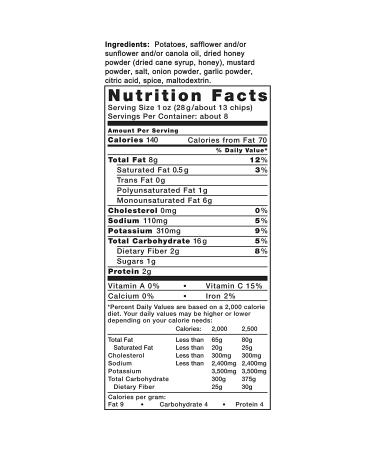 Kettle Brand Honey Dijon Potato Chips - 8.5oz Bags, Pack of 12 | Crunchy Snack Upgrade - Buy Online on GoSupps.com