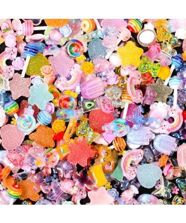3D Mix Assorted Color Nail Charms Acrylic Multi Cute Nail Art Charms Hollow Candy Jewelry Nail Supplies for Nail Art Design DIY Crafts Accessories (Multicolor) (Multicolor) - Buy Online on GoSupps.com