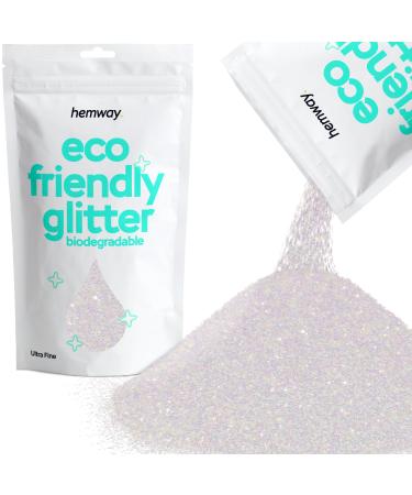 Hemway Biodegradable Eco Body Glitter - Cosmetic Safe - 100g Fine Grade 1/128 - Mother of Pearl