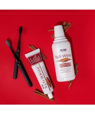 NOW Solutions Xyliwhite Mouthwash - Cinnafresh Flavor for Fresh Breath & Healthy Teeth | 16-Oz | International Shipping - Buy Online on GoSupps.com