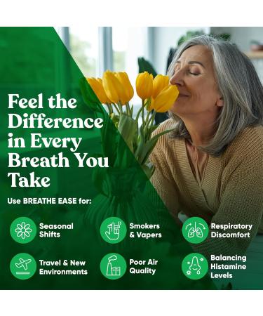 Breathe Inhaler Support Supplement Sinus Lungs Open & Clear Airways Seasonal Nasal Health Bronchial Wellness Healthy Chest Quercetin Vitamin D Bromelain Pills 120 Vegetarian Capsules 60 Count (Pack of 2) - Buy Online on GoSupps.com