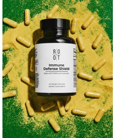 Root Wellness Immune Support Supplement with Vitamin D C K2, Quercetin and Trace Minerals from Great Salt Lake, Digestive Enzymes NAD Supplement for Adults, 60 Capsules - Buy Online on GoSupps.com