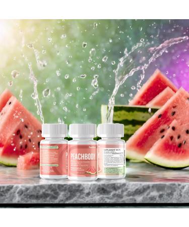 Watermelon Flavored Probiotic Vaginal Suppositories | Aloe Vera & pH Balance Support - Peachbody 30 Vegetable Capsules - Buy Online on GoSupps.com