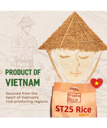 Insta Rice Premium ST25 Rice Fragrant Rice Sticky Rice from Vietnam - Versatile Use Aromatic Rice 10 kg - Buy Online on GoSupps.com