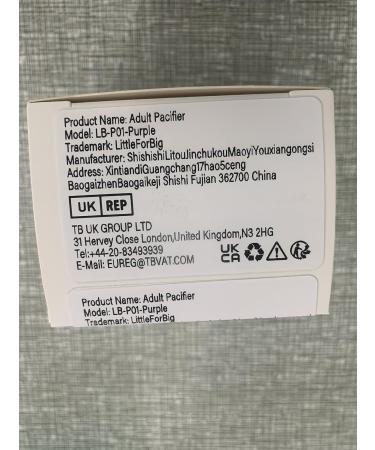 Buy LittleForBig Adult Size Pacifier in Purple - Comfortable Stylish & International Shipping Available - Buy Online on GoSupps.com