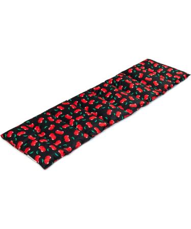 Shop Large 75x20cm Cherry Stone Pillow - 8-Chamber Heat Pad in Cherry-Black - Ideal Grain Pillow for Relaxation & Comfort - Buy Online on GoSupps.com