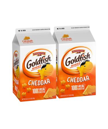 Pepperidge Farm Goldfish Cheddar Crackers Snack Crackers 30 Ounce (Pack of 2)