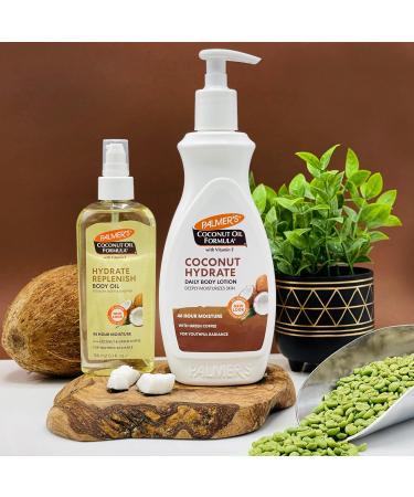 Palmer's Coconut Oil Body Oil + Body Lotion Value Skin Care Bundle for Dry Skin Provides 48 Hour Moisture to Dry Rough Skin Includes 1 Moisturizing Lotion (13.5 fl oz) and 1 Skin Oil (5.1 fl oz) - Buy Online on GoSupps.com
