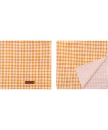 Lionet Paws Dog Bandana Headscarves - Triangle Scarf Yellow & White Checked LL | Stylish Pet Accessory for All Breeds - Buy Online on GoSupps.com