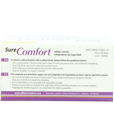 Buy Safety Lancet 30g - 100 Count | Fast International Shipping | Top Quality Medical Supplies - Buy Online on GoSupps.com